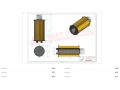 Filtr hydrauliczny SH66209 Hifi