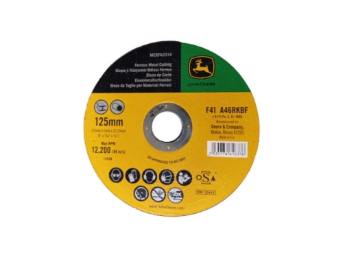 Tarcza do cięcia 125x1x22 John Deere MCXFA2314