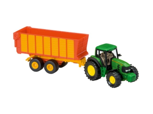 MCU165000000 ZABAWKA TRAKTOR 7530 JOHN DEERE Z PRZYCZEPĄ 1:87