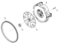 Docisk sprzęgła/tłumik skrętny drgań John Deere YZ91592